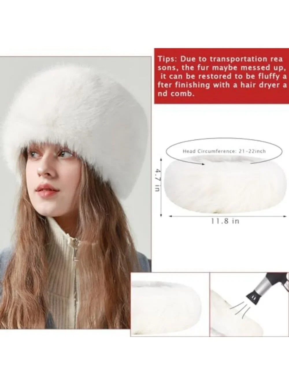 Cozy Fuzzy Fur Leg Warmers Set - 3 Pcs Winter Boot Cuffs & Headband for Women
